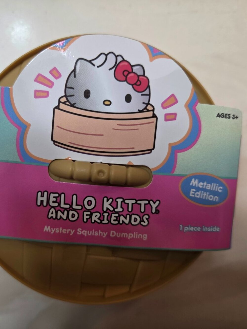 Hello Kitty & Friends Mystery Squishy Metalic Dumpling - Brand new